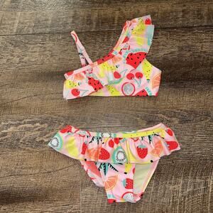 KavKas Girl’s Swimsuit 2 Piece Fruit Pattern 2T